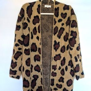 Cozy leopard cardigan